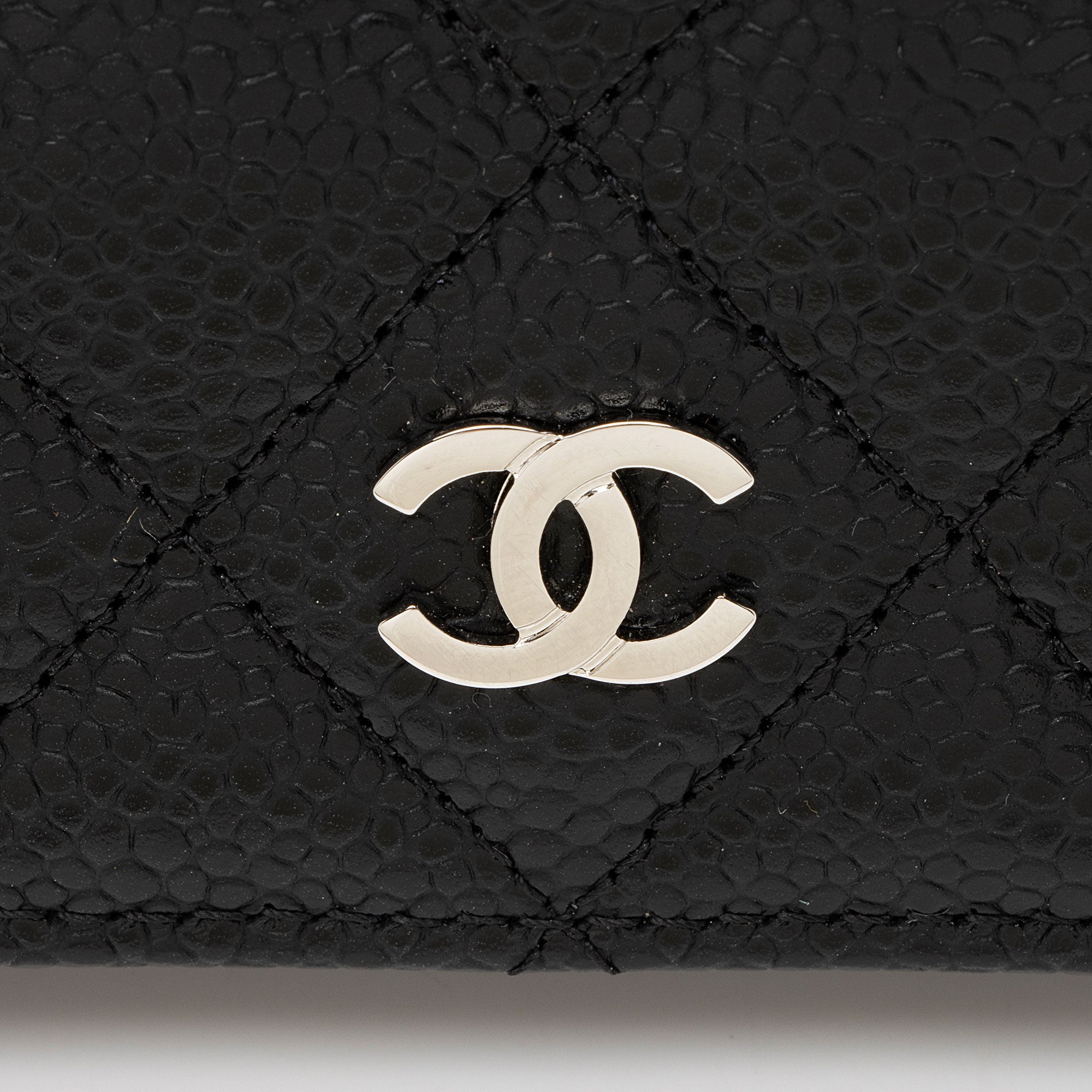 Chanel Caviar Leather CC Yen Wallet