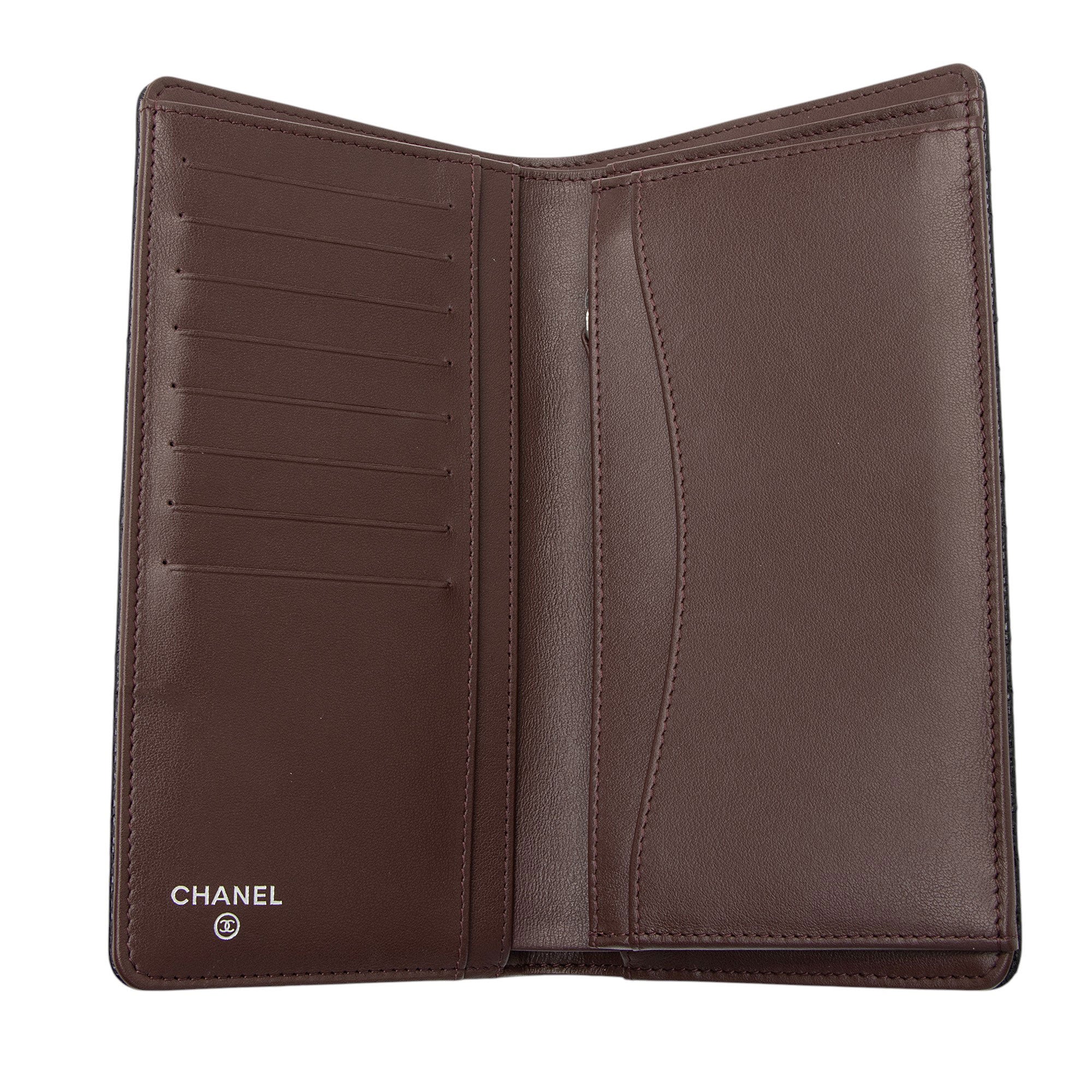 Chanel Caviar Leather CC Yen Wallet