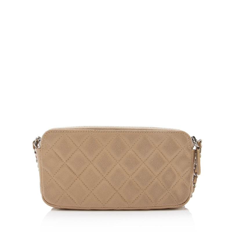 Chanel Caviar Leather Classic Clutch with Chain (SHF-e5R9s1)