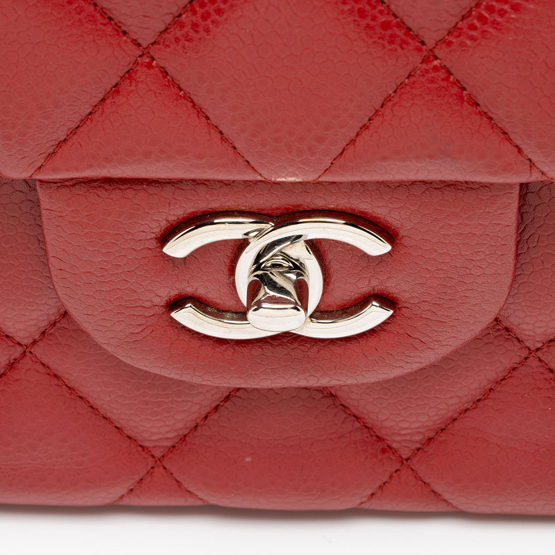 Chanel Caviar Leather Classic Jumbo Double Flap Bag (SHF-SJeAZK)
