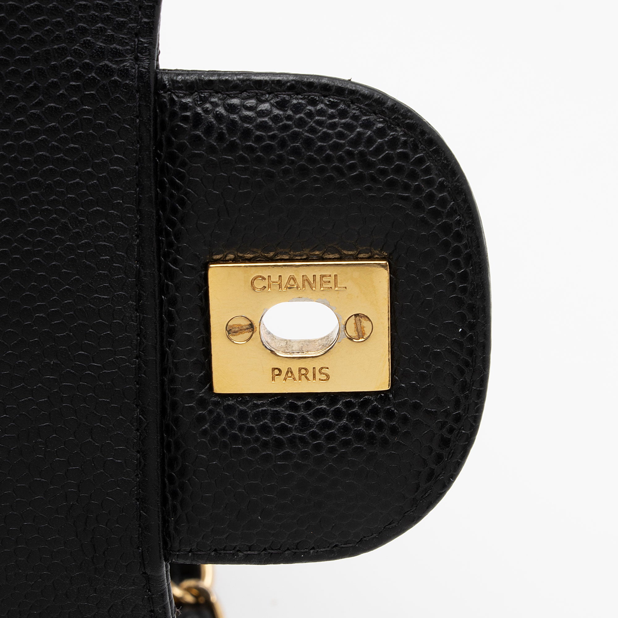 Chanel Caviar Leather Classic Jumbo Double Flap Bag (SHF-xAxzXd)