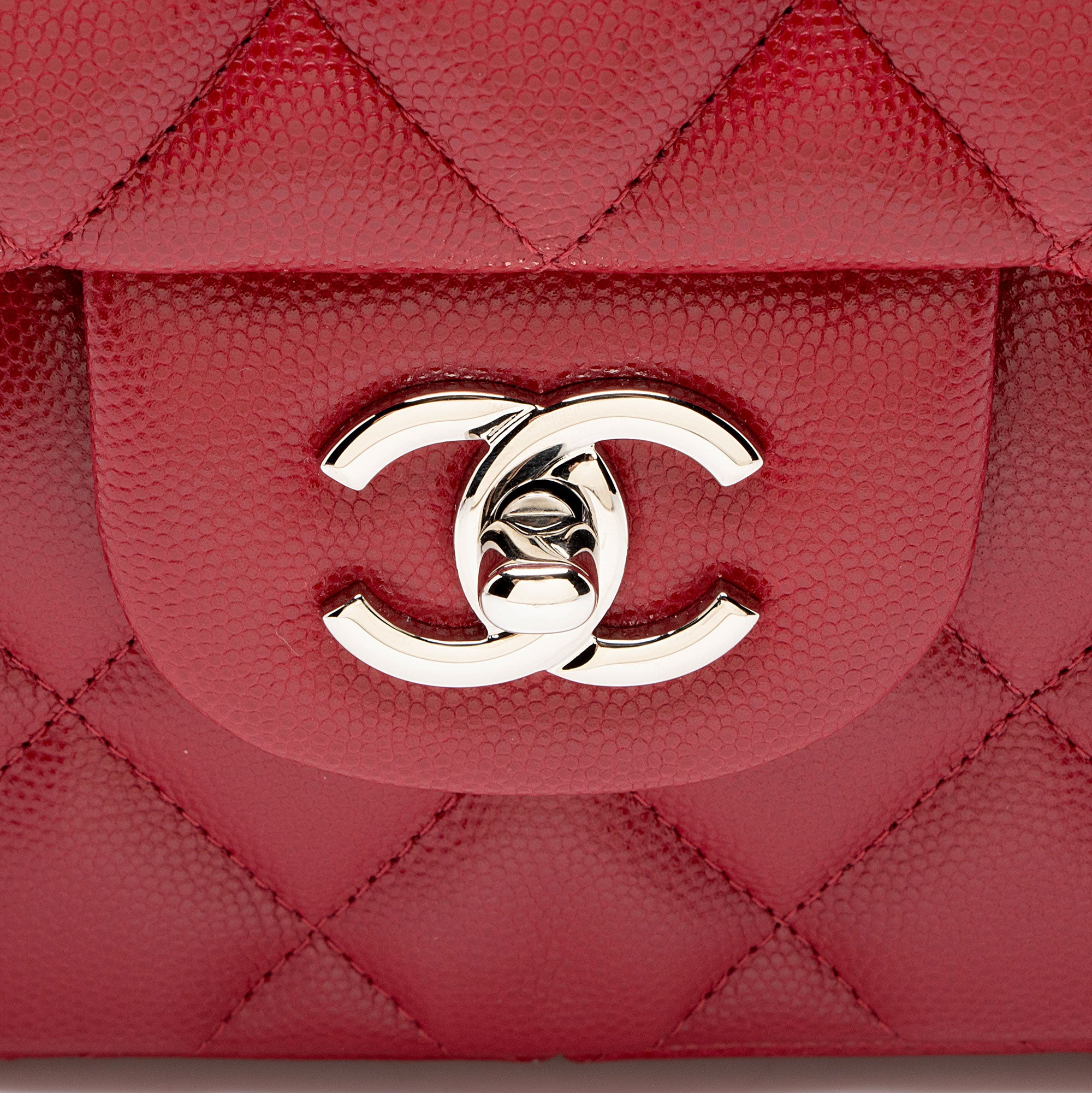Chanel Caviar Leather Classic Jumbo Double Flap Bag