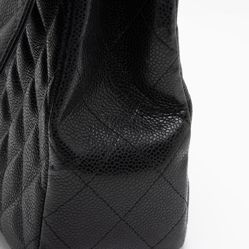 Chanel Caviar Leather Classic Jumbo Single Flap Bag (SHF-LFr7oi) – LuxeDH
