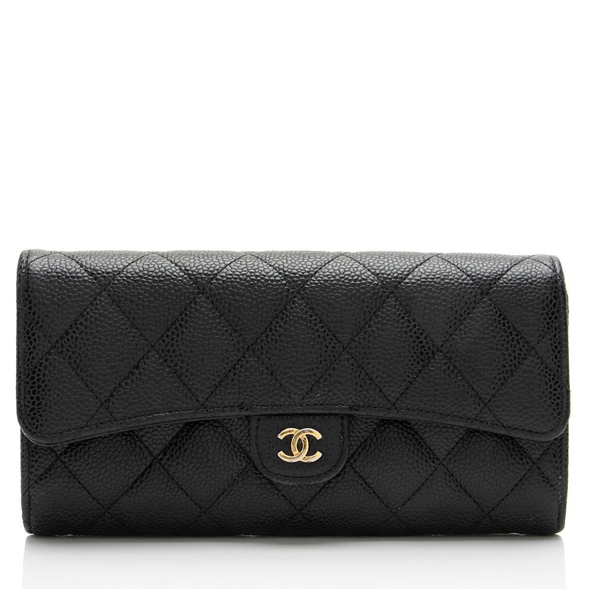 Chanel Caviar Leather Classic Long Wallet