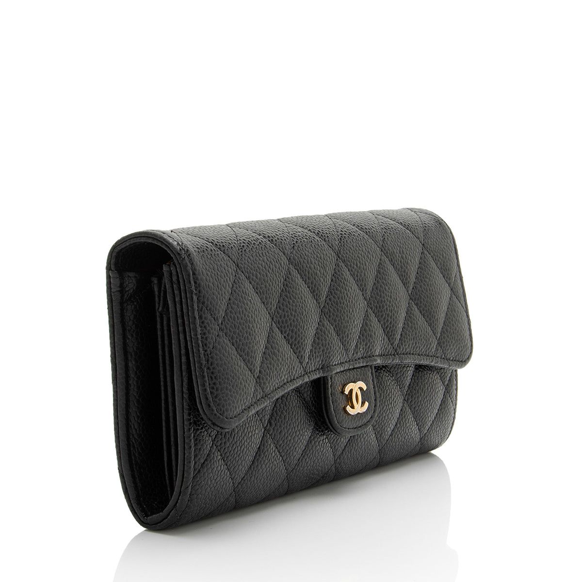 Chanel Caviar Leather Classic Long Wallet