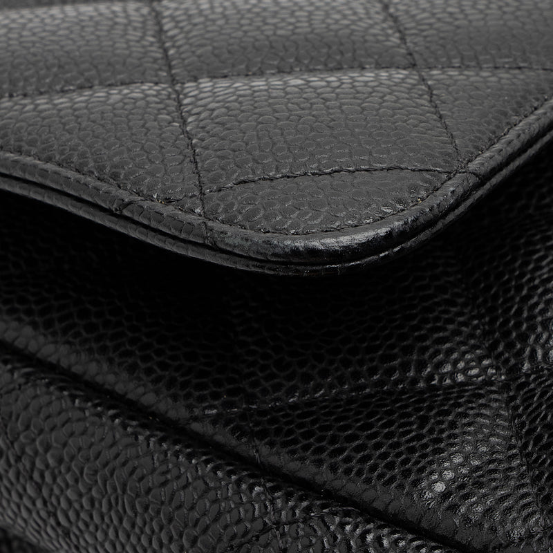 Chanel Caviar Leather Classic Maxi Double Flap Bag (SHF-ssGyC1