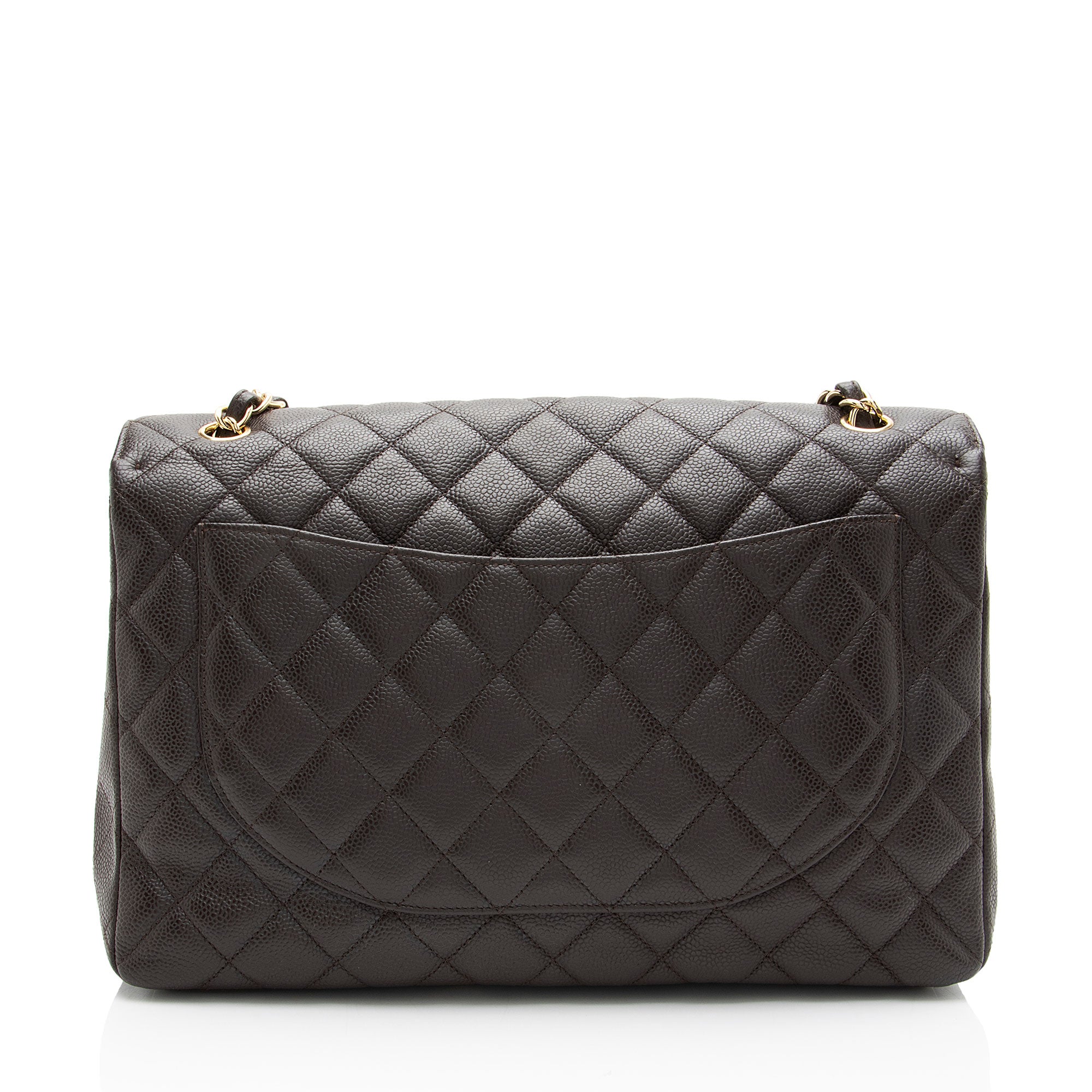 Chanel Caviar Leather Classic Maxi Single Flap Bag
