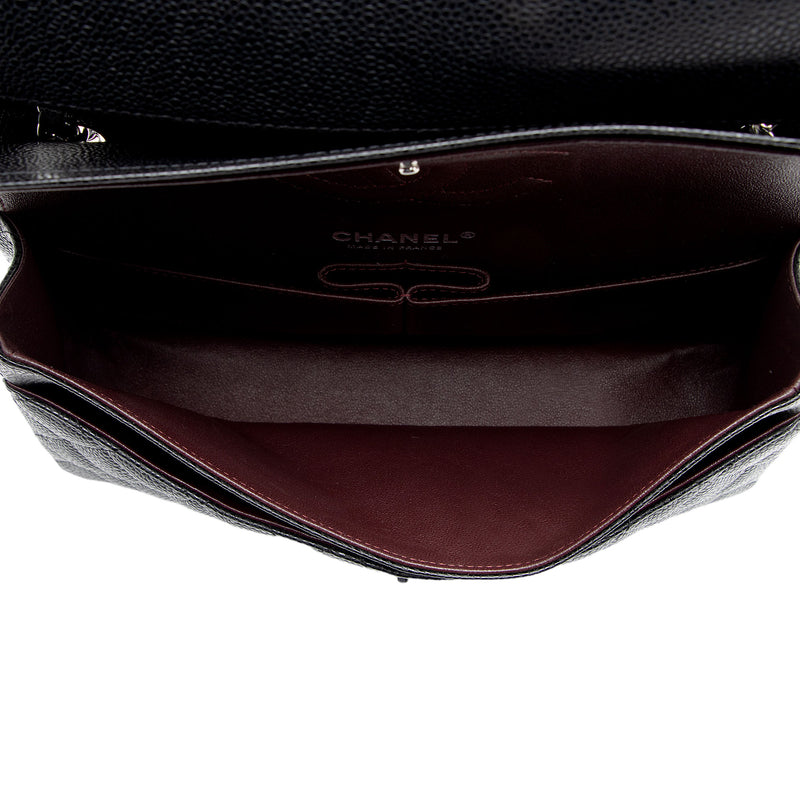 Chanel Caviar Leather Classic Medium Double Flap Bag (SHF-QtEapM)