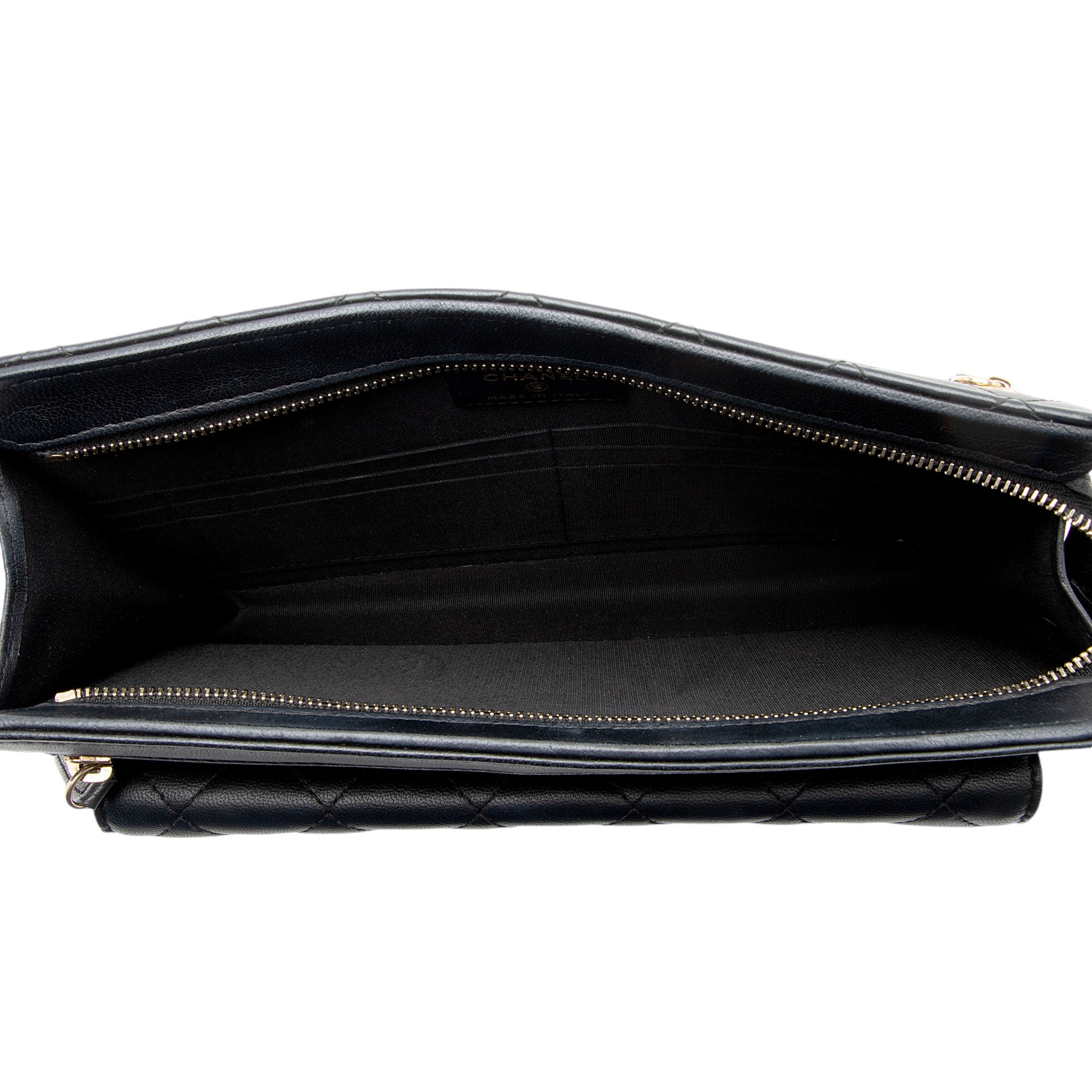 Chanel Caviar Leather Classic Trendy Pouch