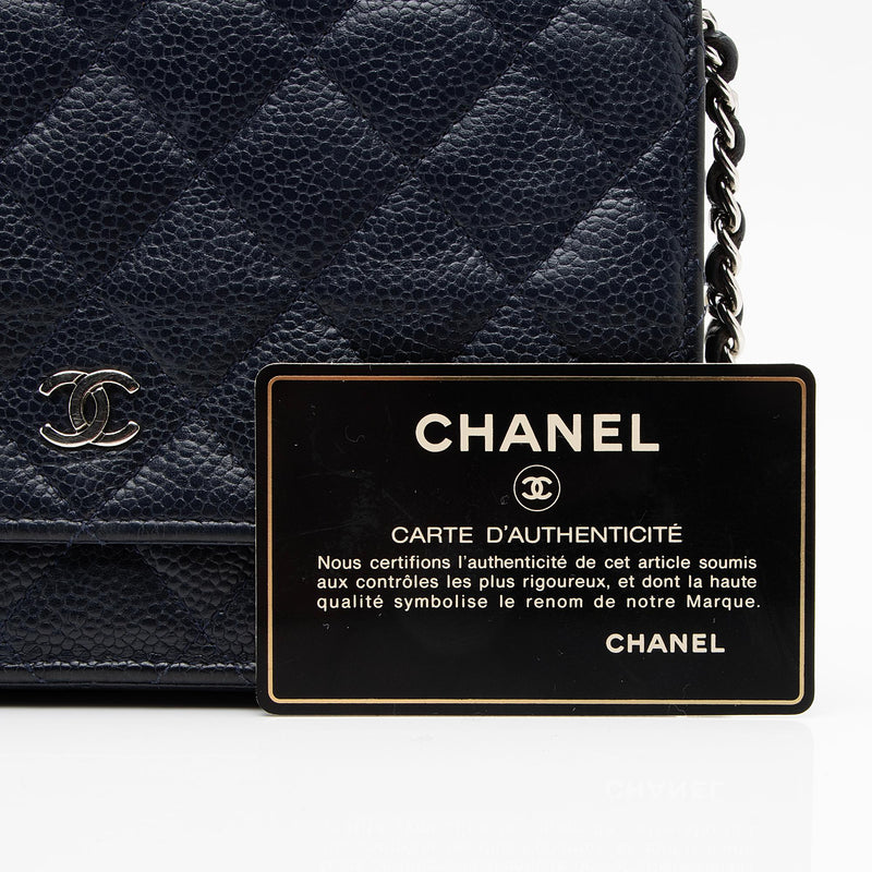 Chanel Caviar Leather Classic Wallet on Chain Bag (SHF-23078) – LuxeDH