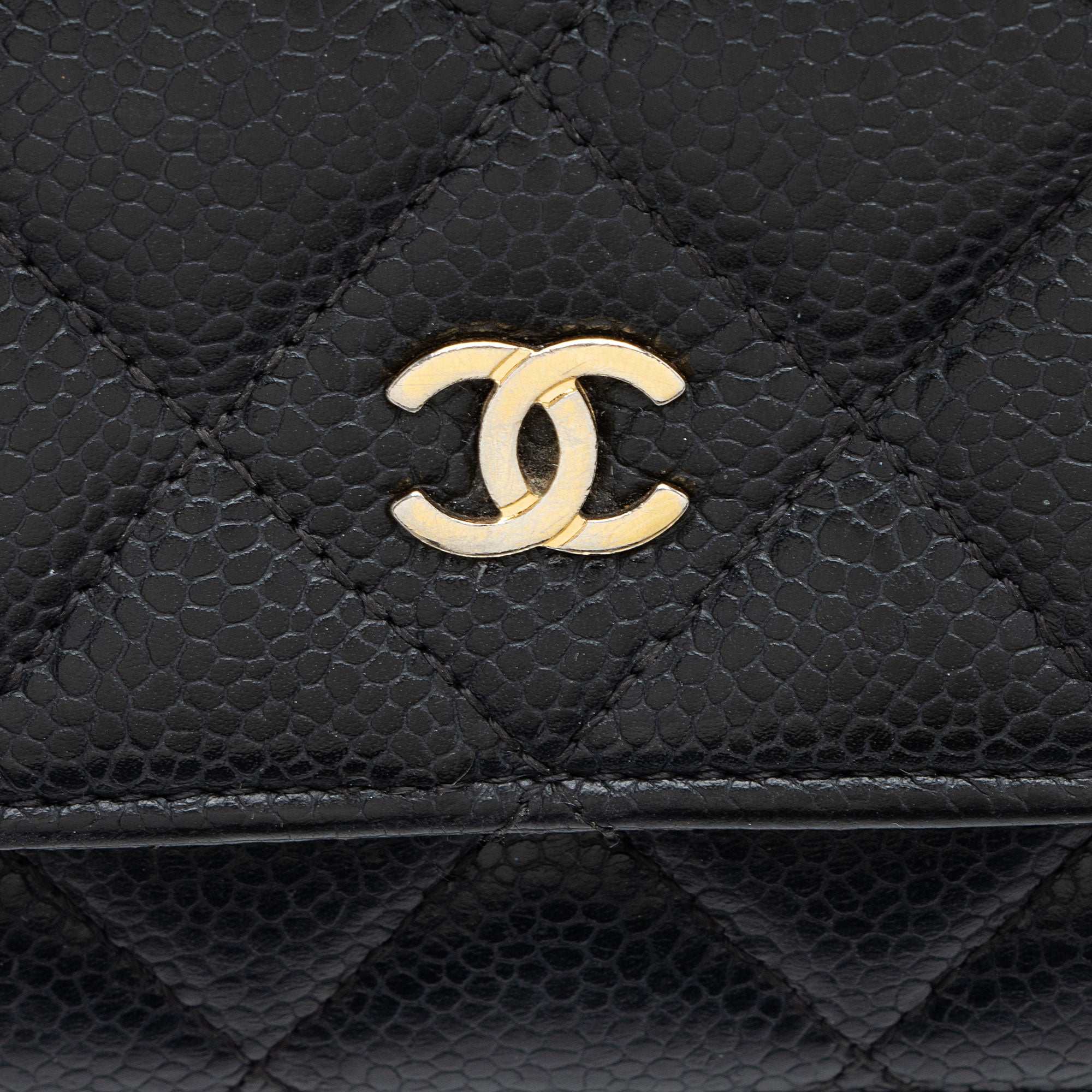 Chanel Caviar Leather Classic Wallet on Chain