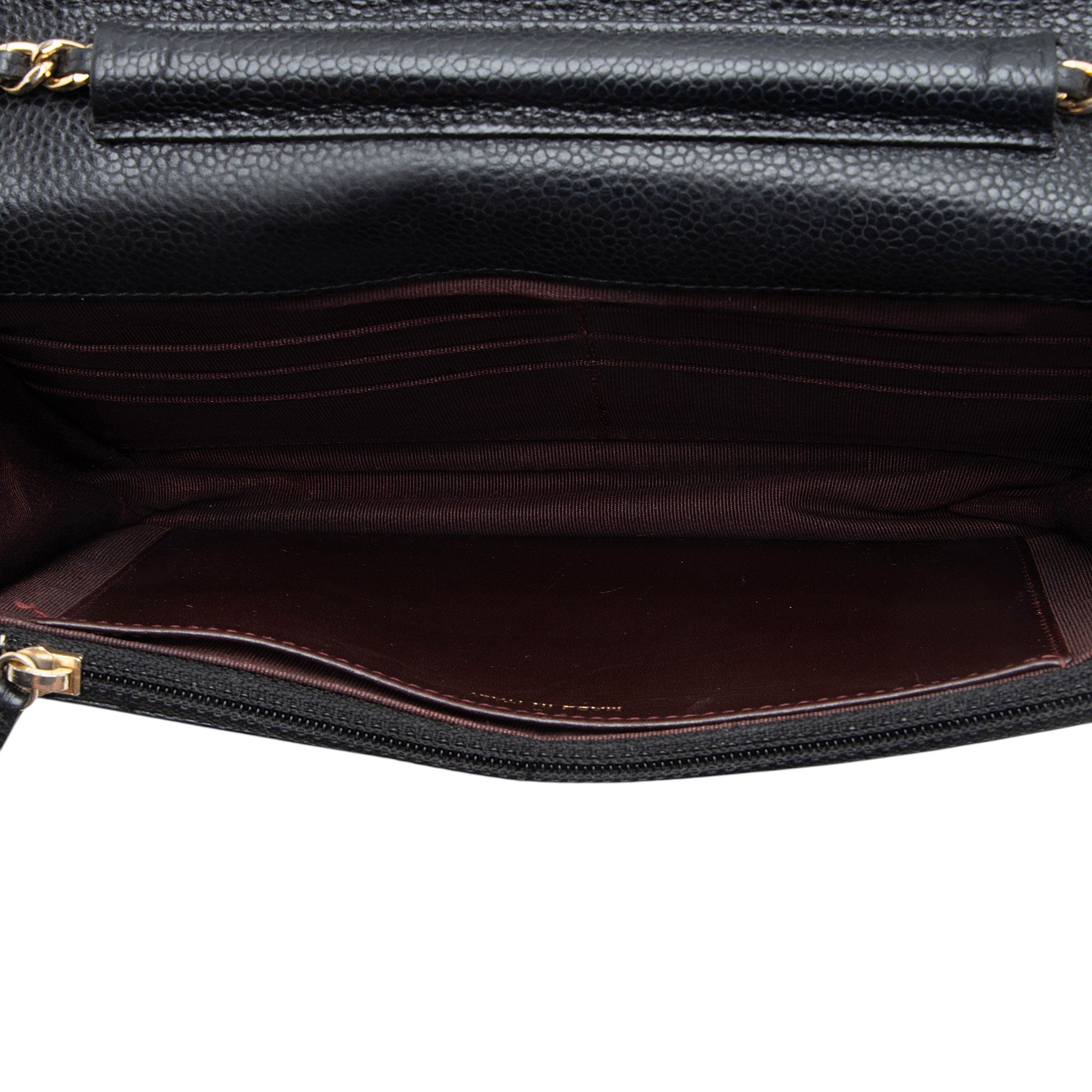 Chanel Caviar Leather Classic Wallet on Chain
