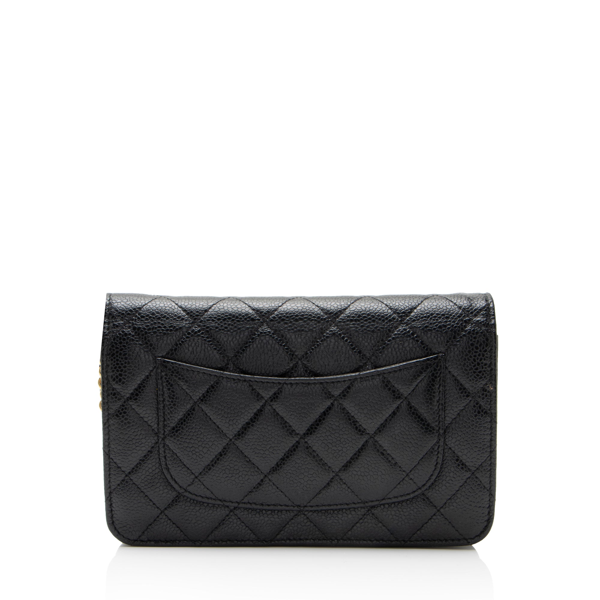 Chanel Caviar Leather Classic Wallet on Chain