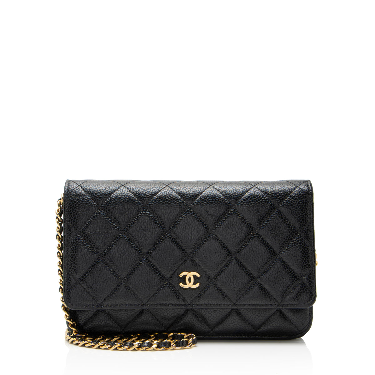 Chanel Caviar Leather Classic Wallet on Chain