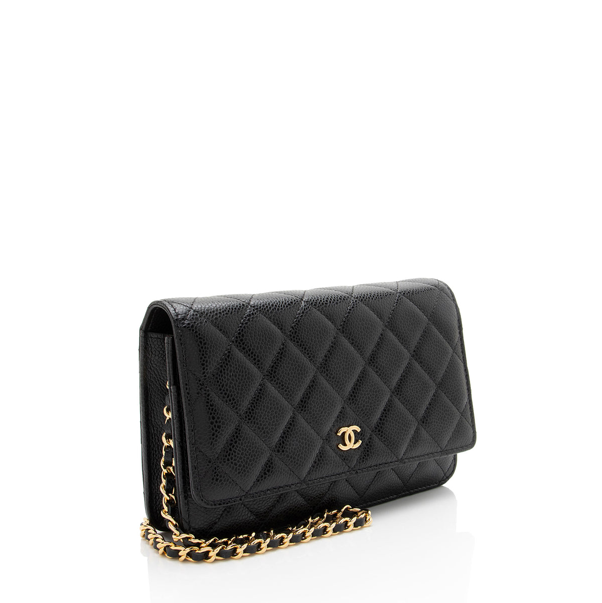 Chanel Caviar Leather Classic Wallet on Chain