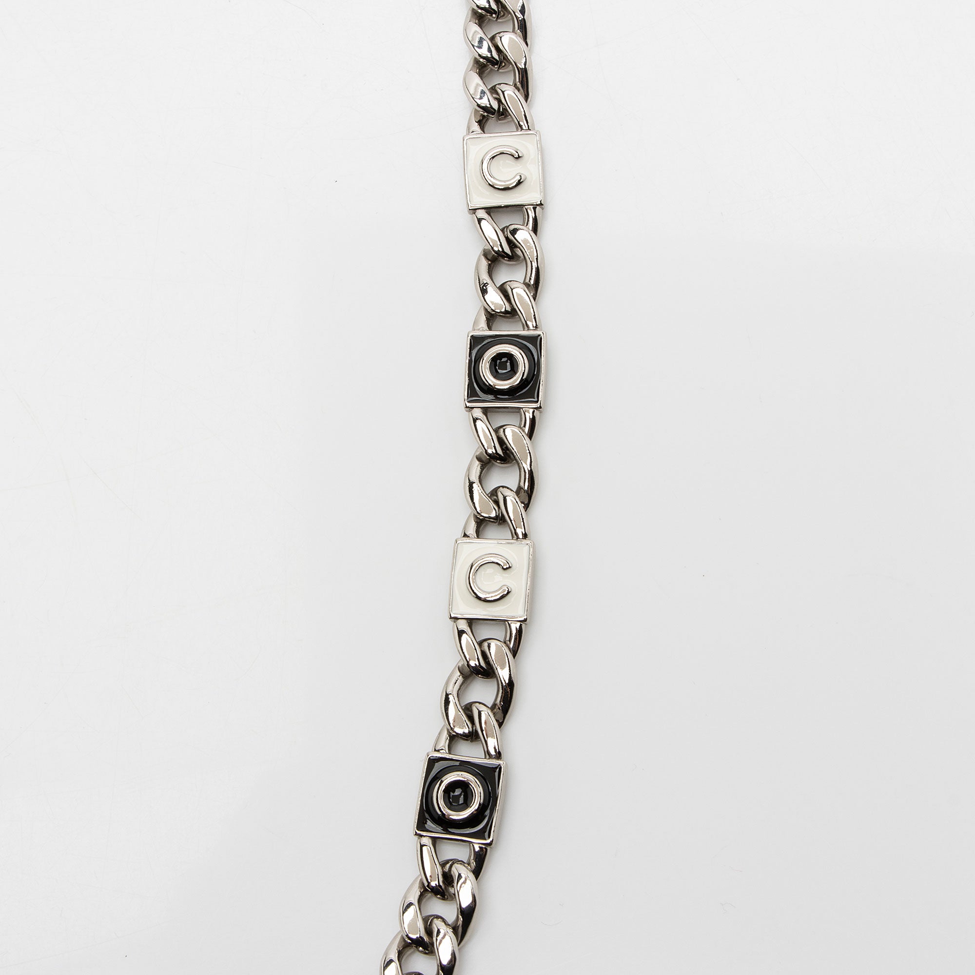 Chanel Caviar Leather Enamel Coco Clutch on Chain