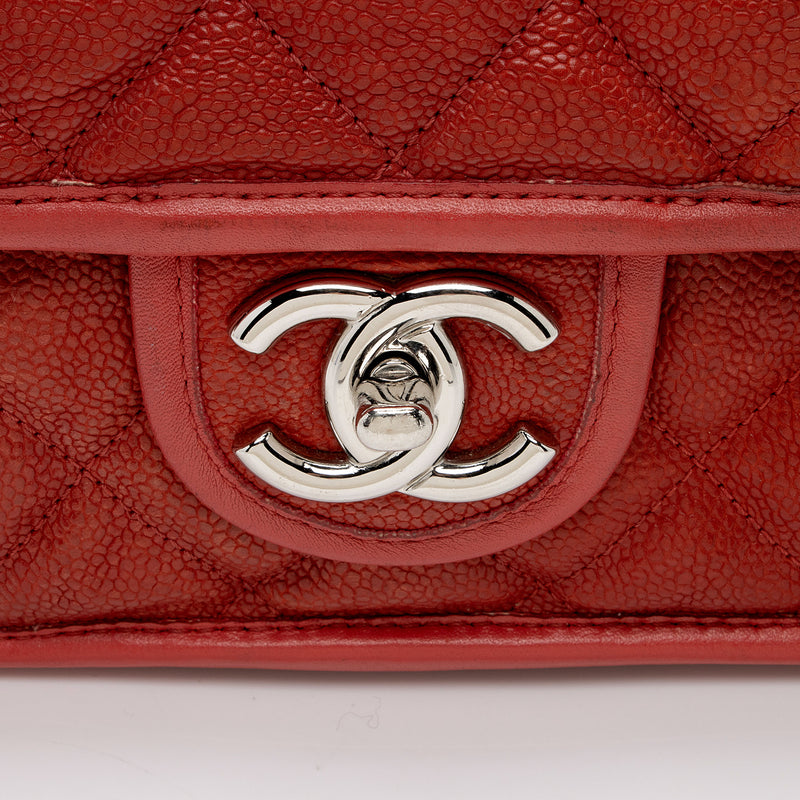 Chanel Caviar Quilted Medium French Riviera Red Flap