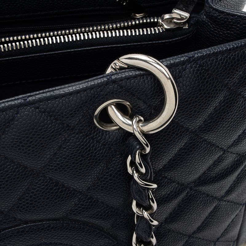 Chanel Silver Patent Quilted Leather Large Grand Shopping Tote Shoulde –  Italy Station