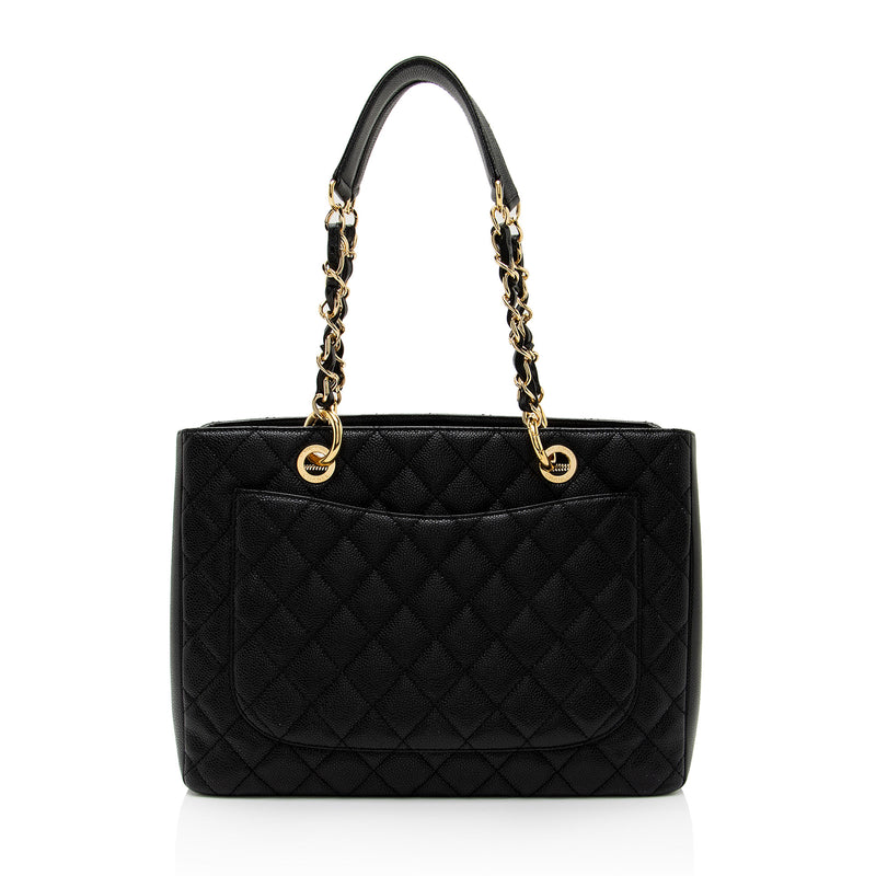 Chanel Caviar Leather Grand Shopping Tote (SHF-lwZhXi)