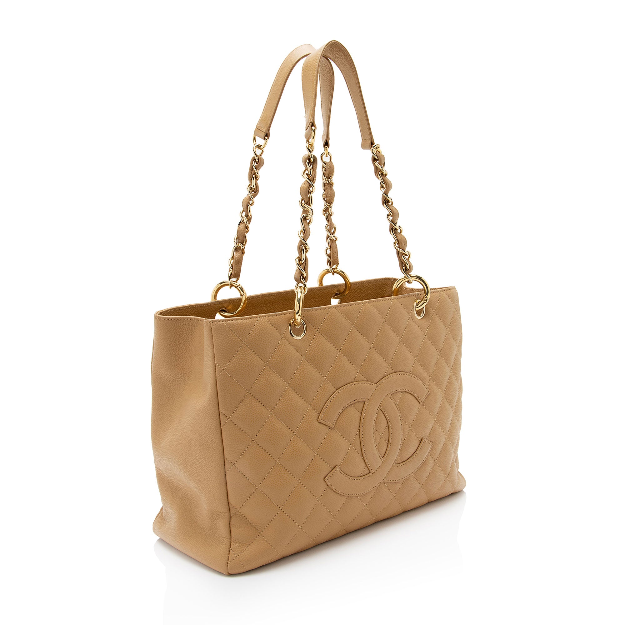 Chanel Caviar Leather Grand Shopping Tote (SHF-bjusbT)