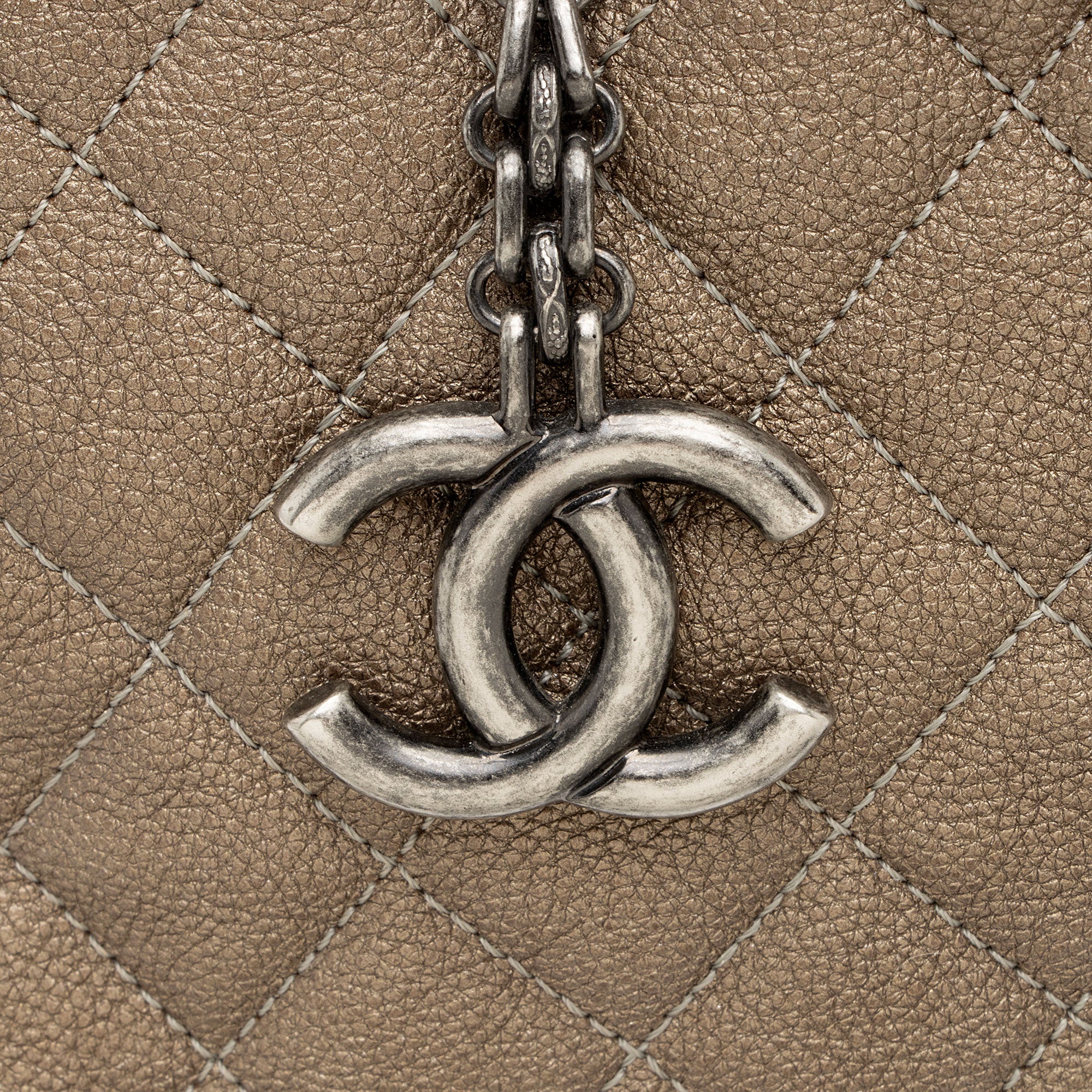 Chanel Caviar Leather Just Mademoiselle Bowler Bag