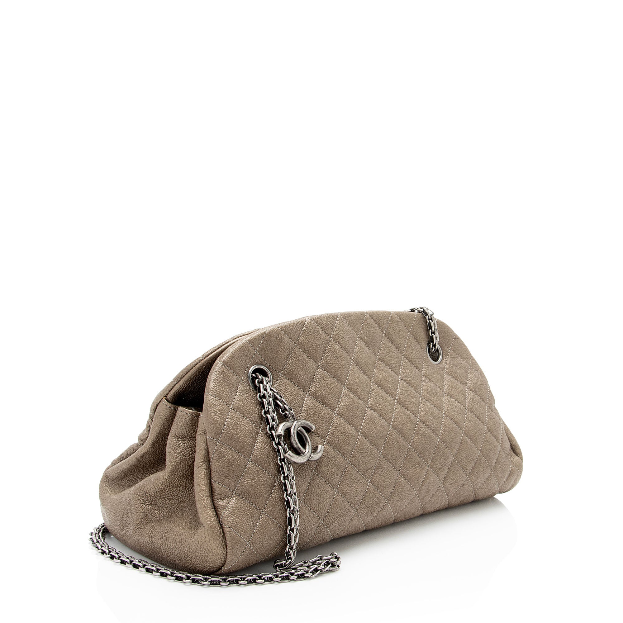 Chanel Caviar Leather Just Mademoiselle Bowler Bag