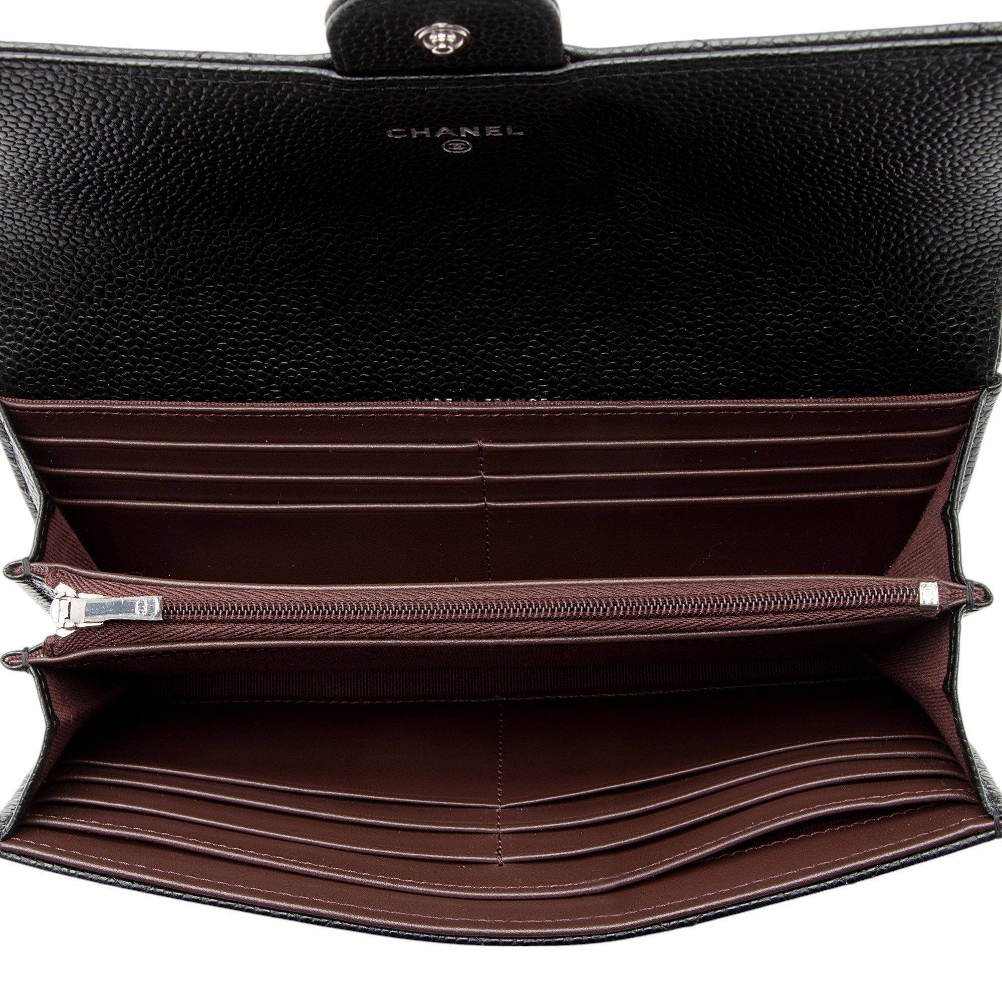 Chanel Caviar Leather Long Wallet