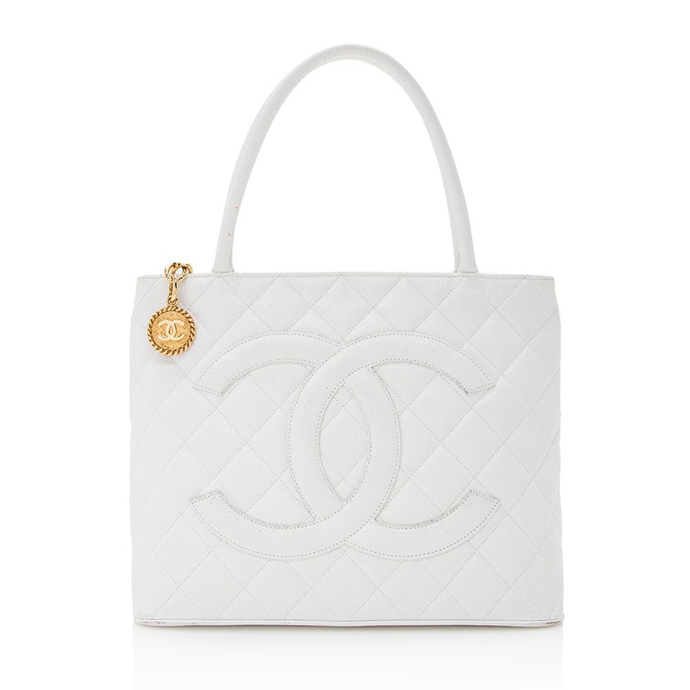 Chanel CC Caviar Leather Tote Bag (SHG-33417) – LuxeDH