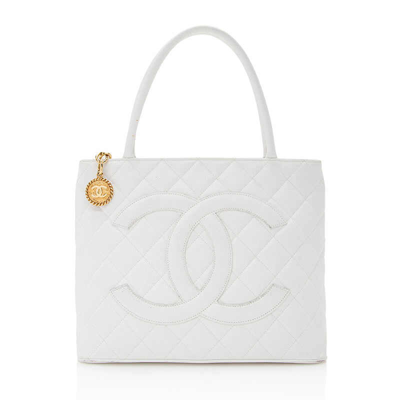 Chanel Caviar Leather Medallion Tote (SHF-20995) – LuxeDH
