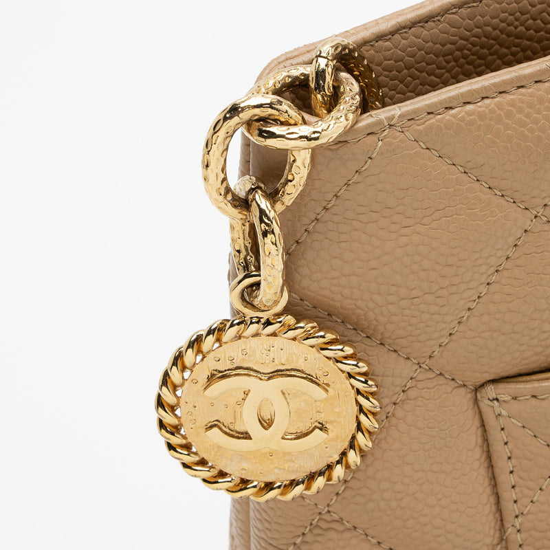 Chanel Caviar Leather Medallion Tote (SHF-CzzxQv) – LuxeDH