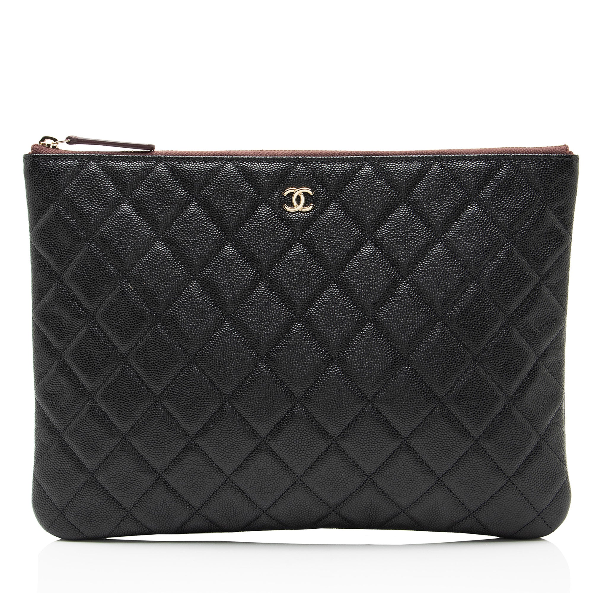 Chanel Caviar Leather Classic Zipped Pouch