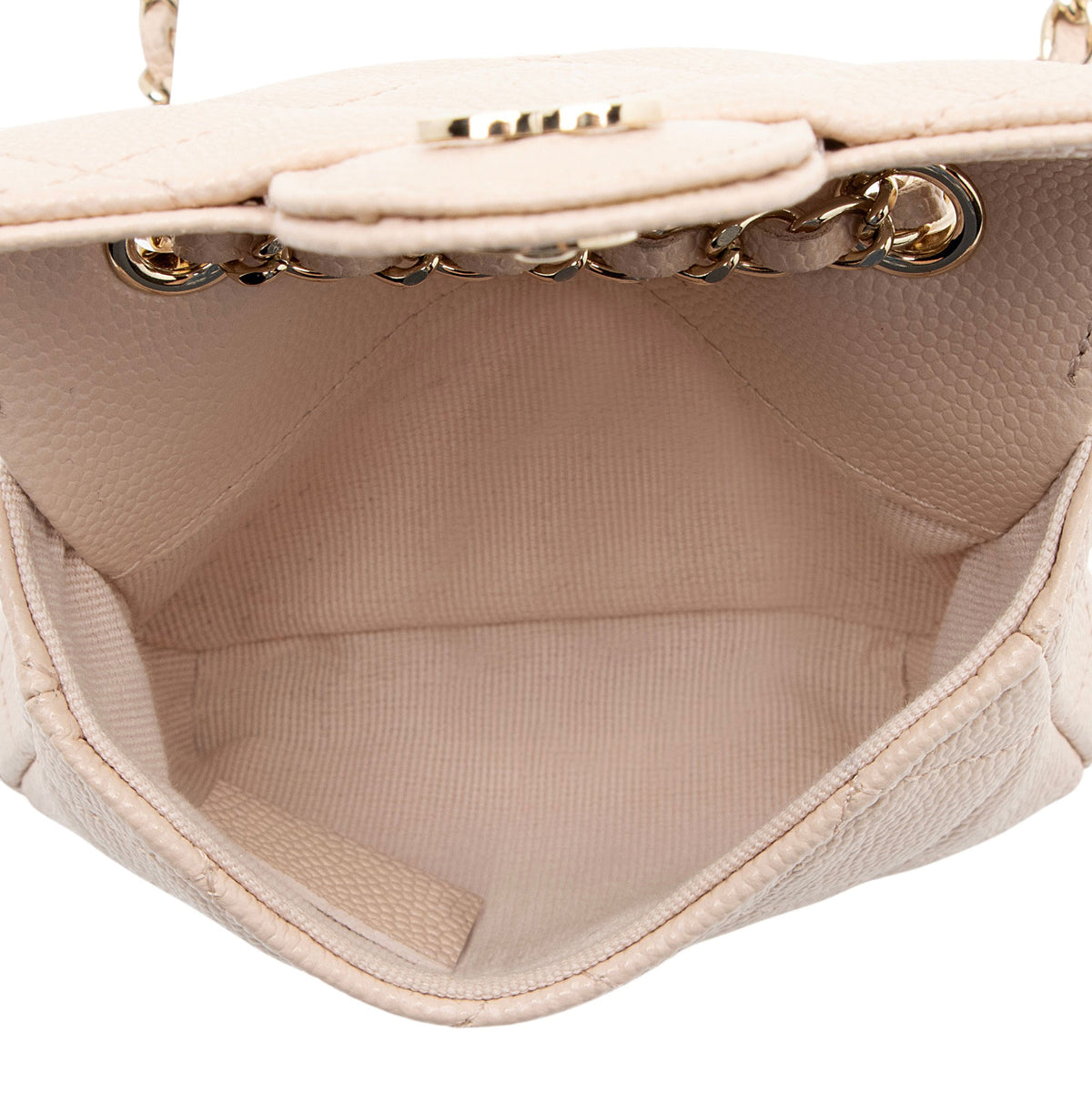 Chanel Caviar Leather Mini Chain Belt Bag
