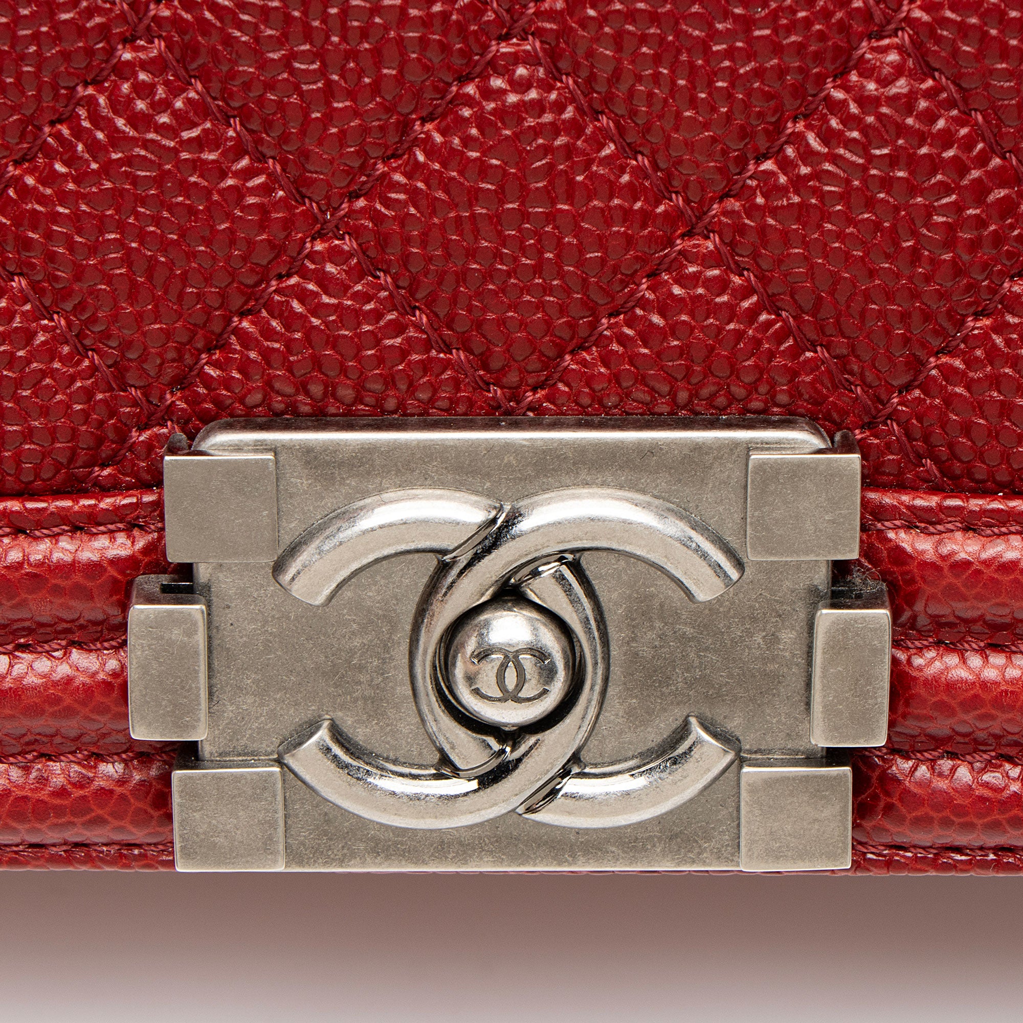 Chanel Caviar Leather New Medium Boy Bag