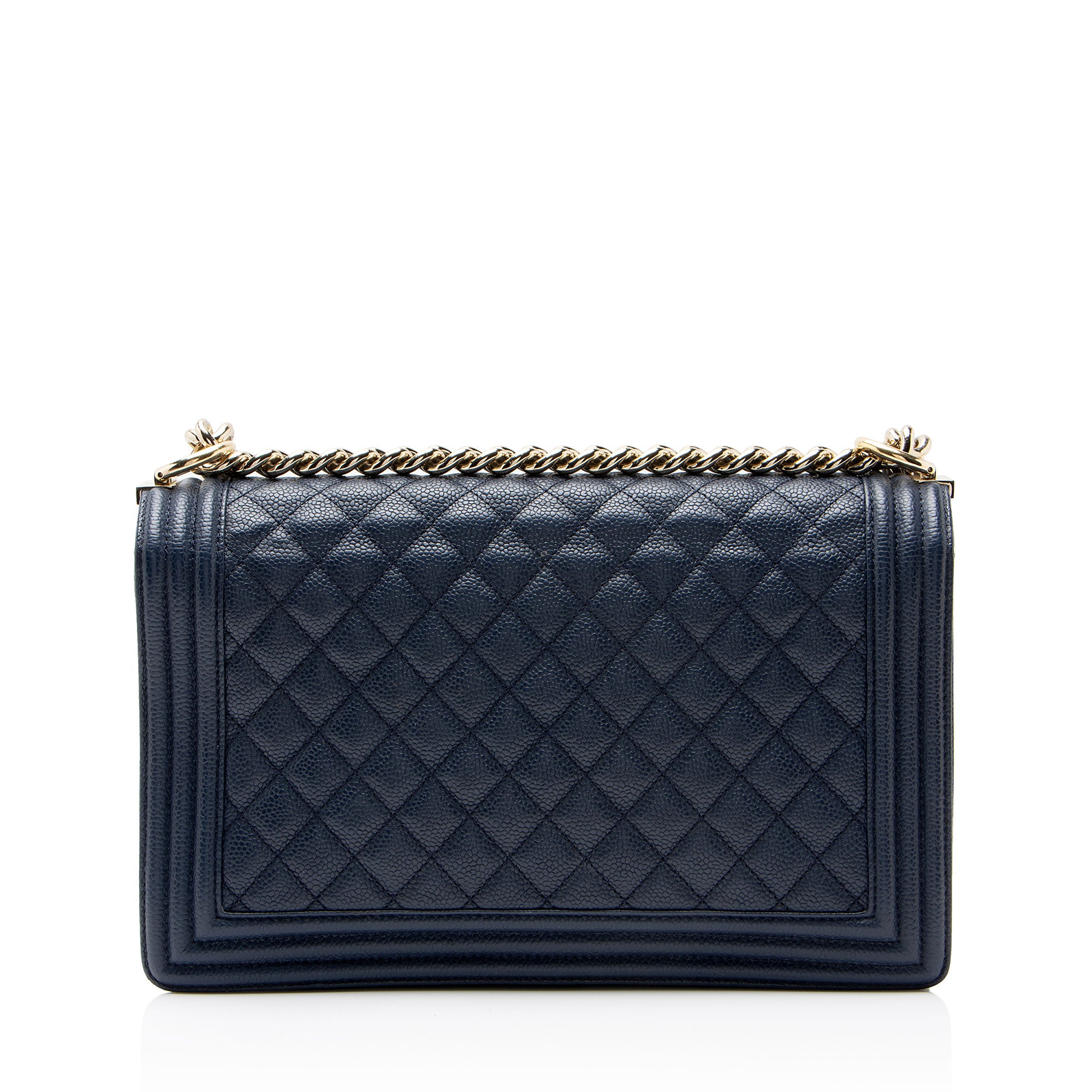 Chanel Caviar Leather New Medium Boy Bag