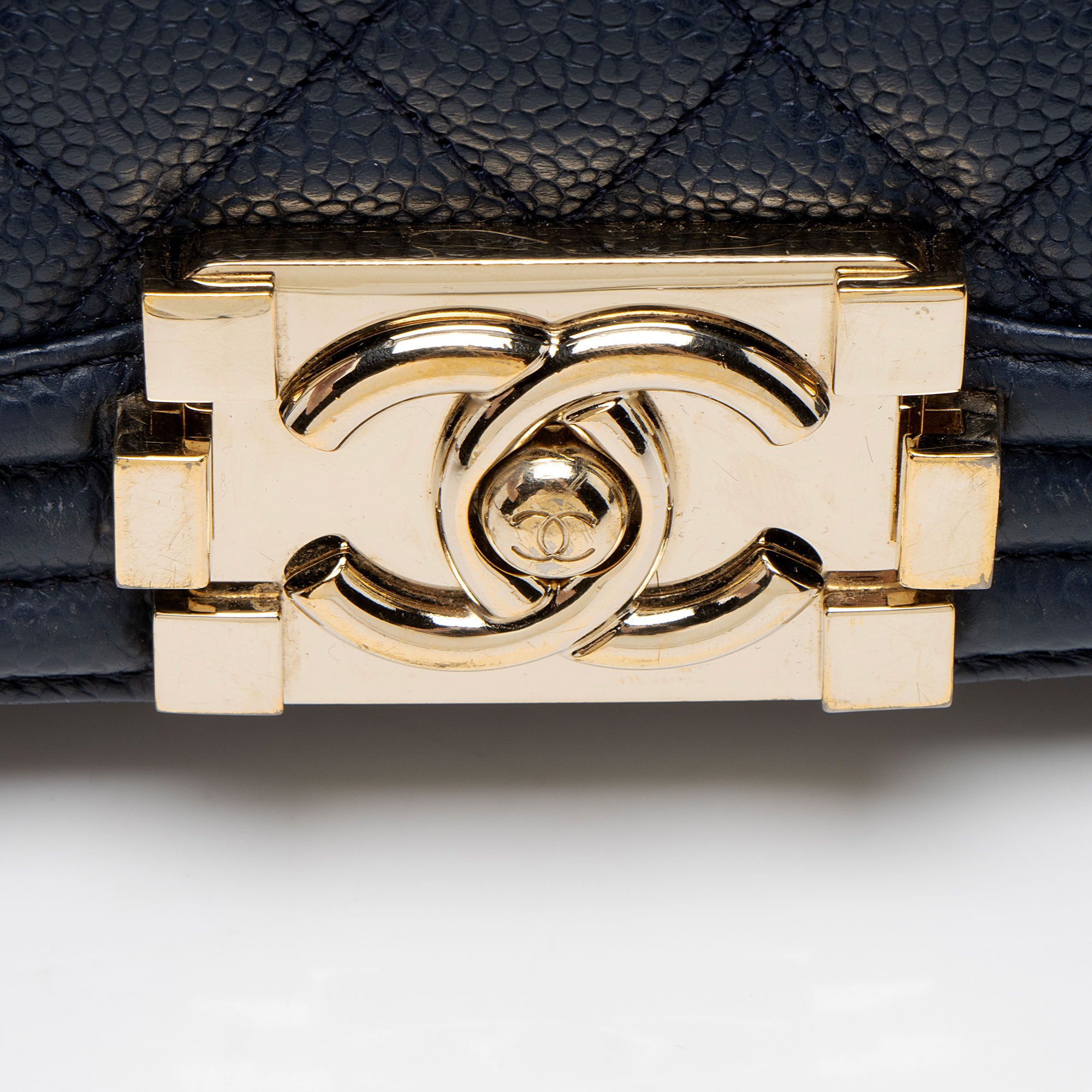 Chanel Caviar Leather New Medium Boy Bag