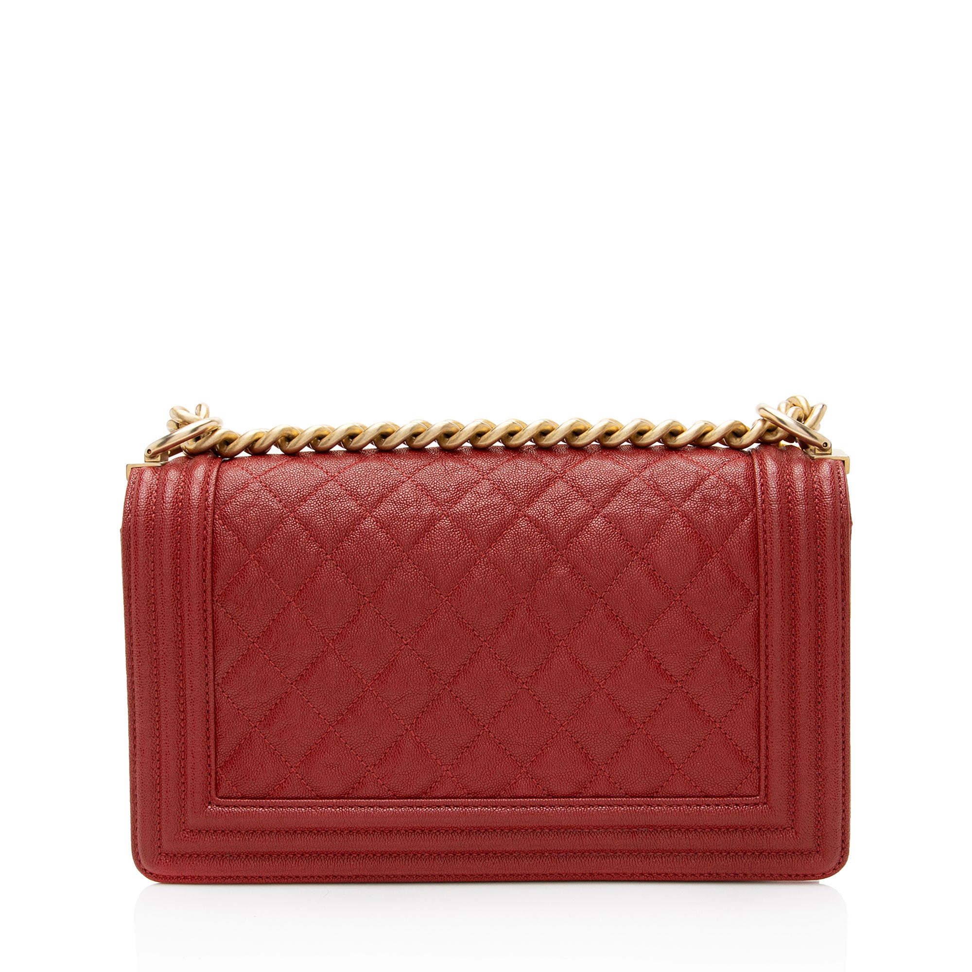 Chanel Caviar Leather Old Medium Boy Bag