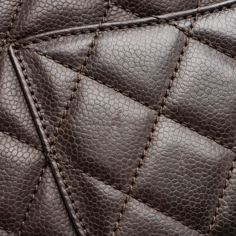 Chanel Caviar Leather Petite Shopping Tote (SHF-23458)