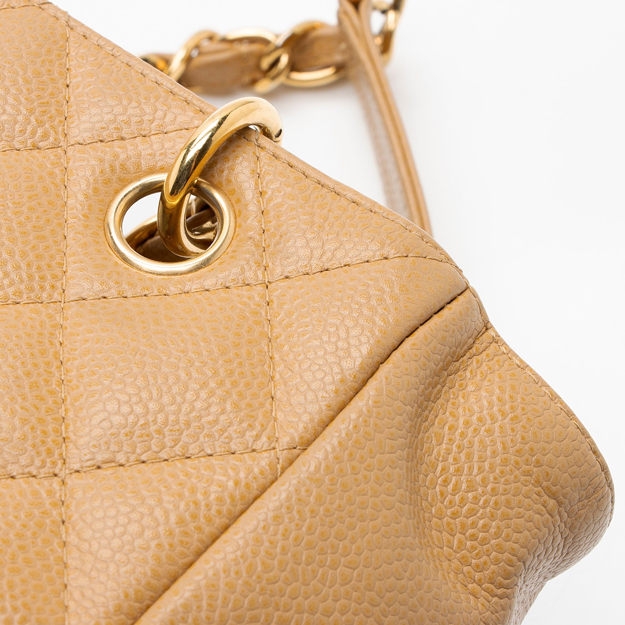 Chanel Caviar Leather Petite Shopping Tote