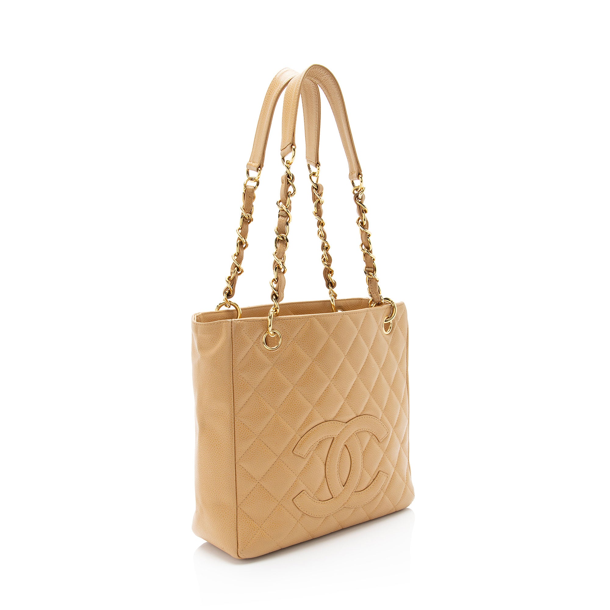 Chanel Caviar Leather Petite Shopping Tote