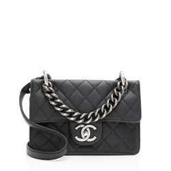 Chanel Caviar Leather Retro Class Small Flap Bag (SHF-W9Q8I9)
