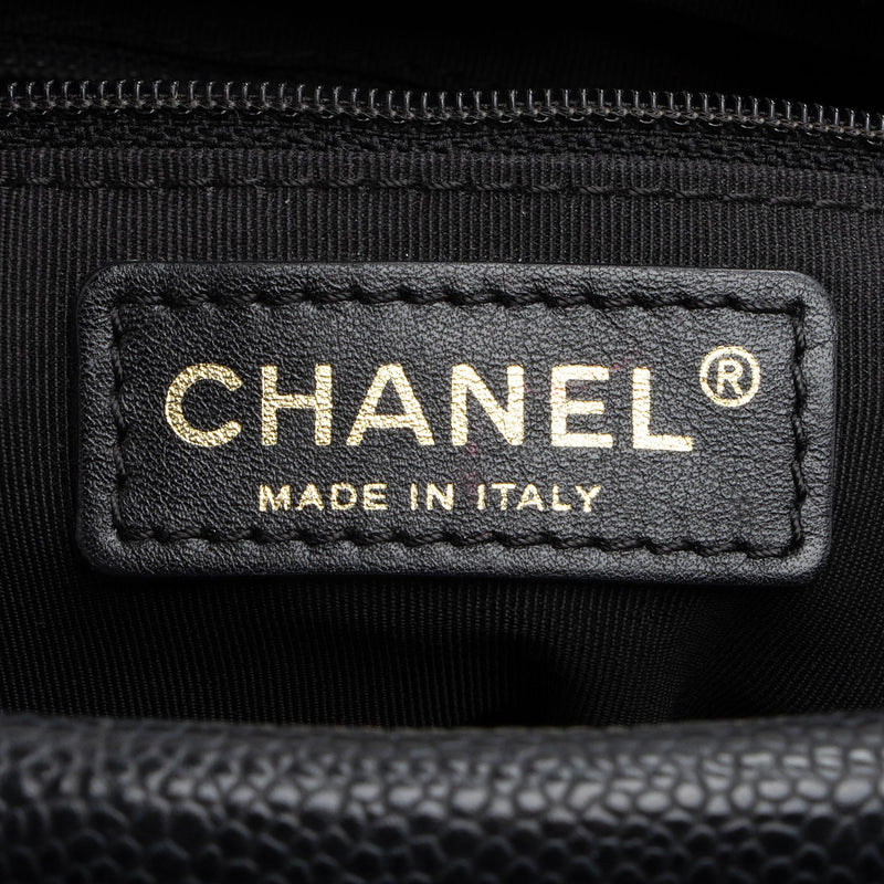 Chanel Caviar Leather Timeless CC Petite Tote (SHF-23075)