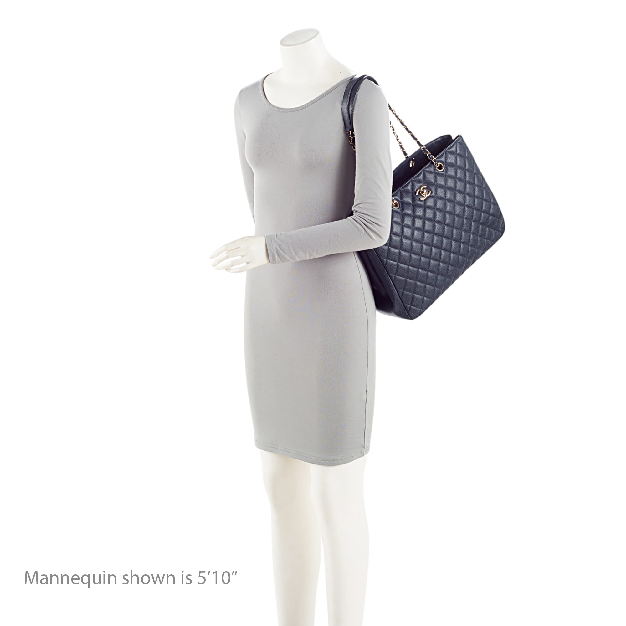 Chanel Caviar Leather CC Large Shopping Tote