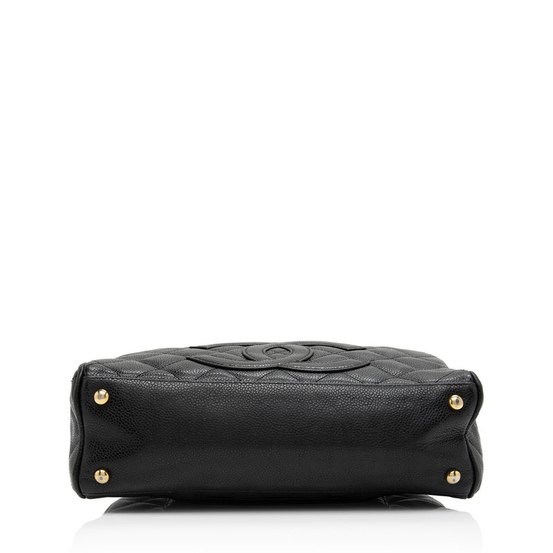 Chanel Caviar Leather Timeless CC Small Bowler Bag (SHF-SYECsY)