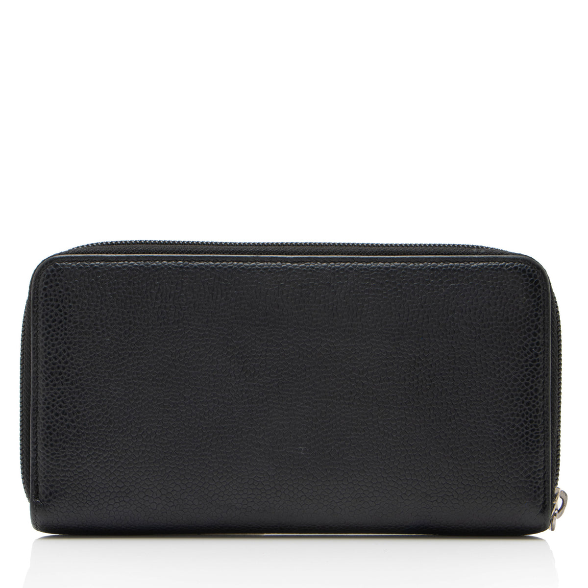 Chanel Caviar Leather Timeless Zip Around Wallet