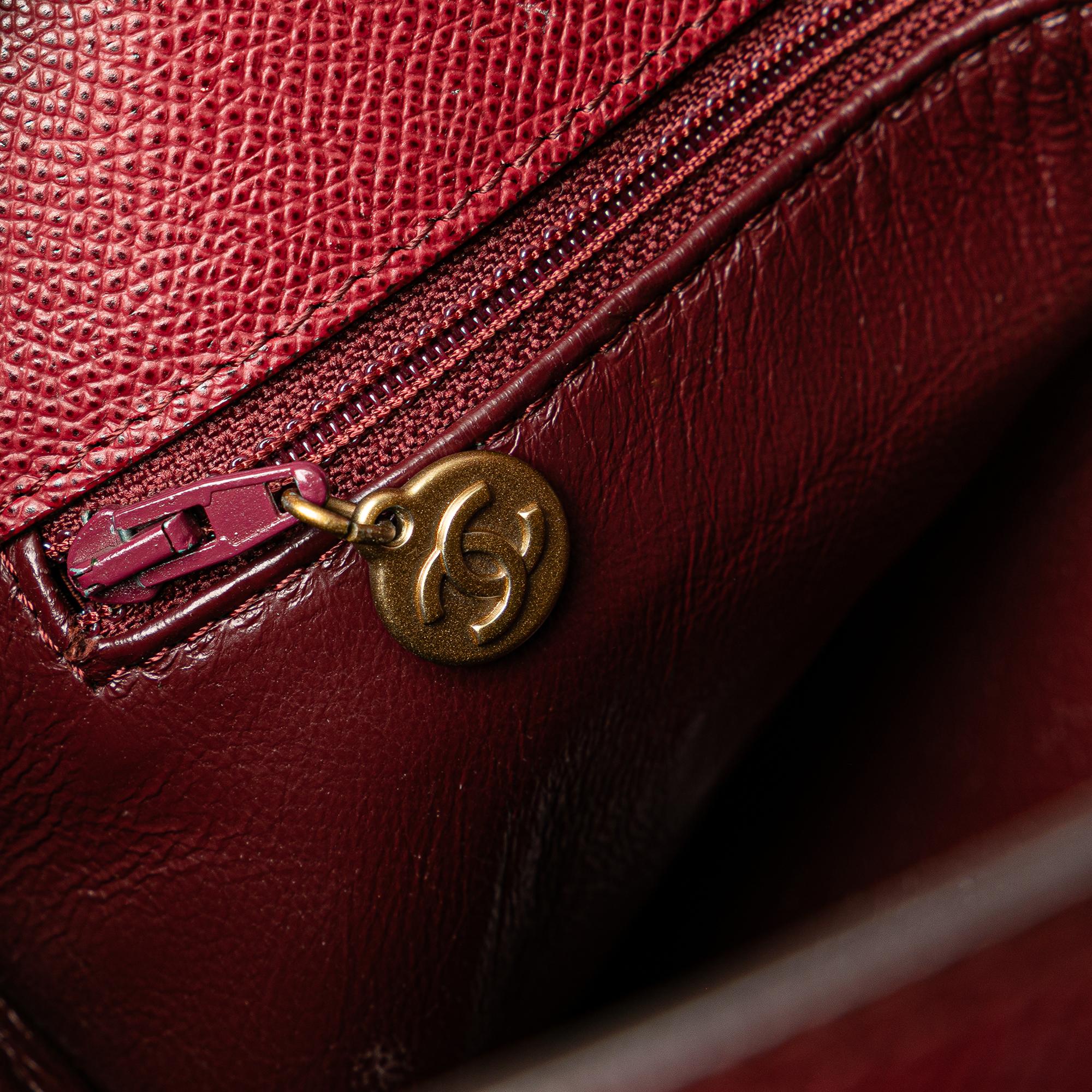 Chanel Caviar Logo Tote