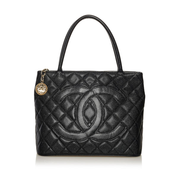 Chanel Caviar Medallion Tote Bag (SHG-iVagKM)