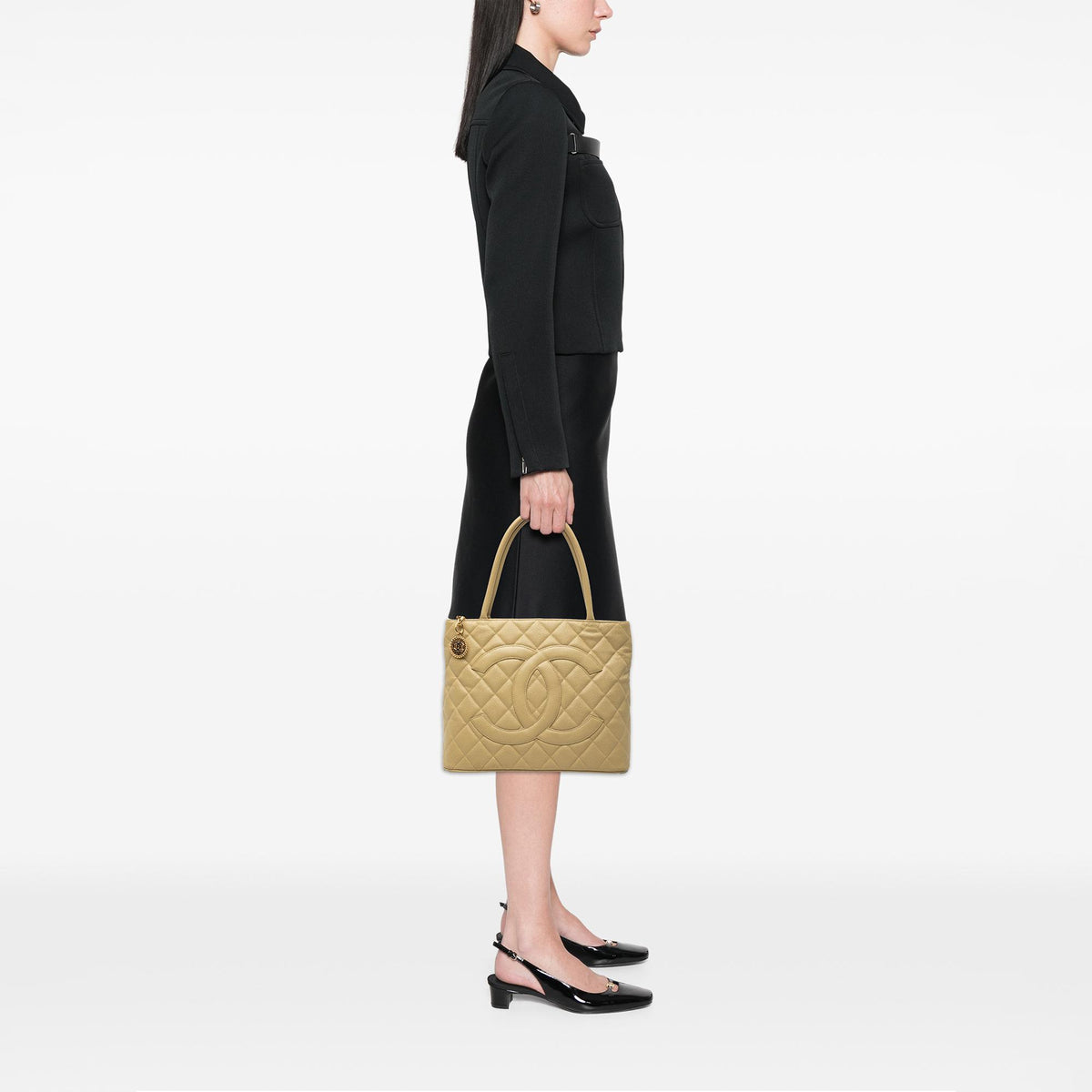 Chanel Caviar Medallion Tote
