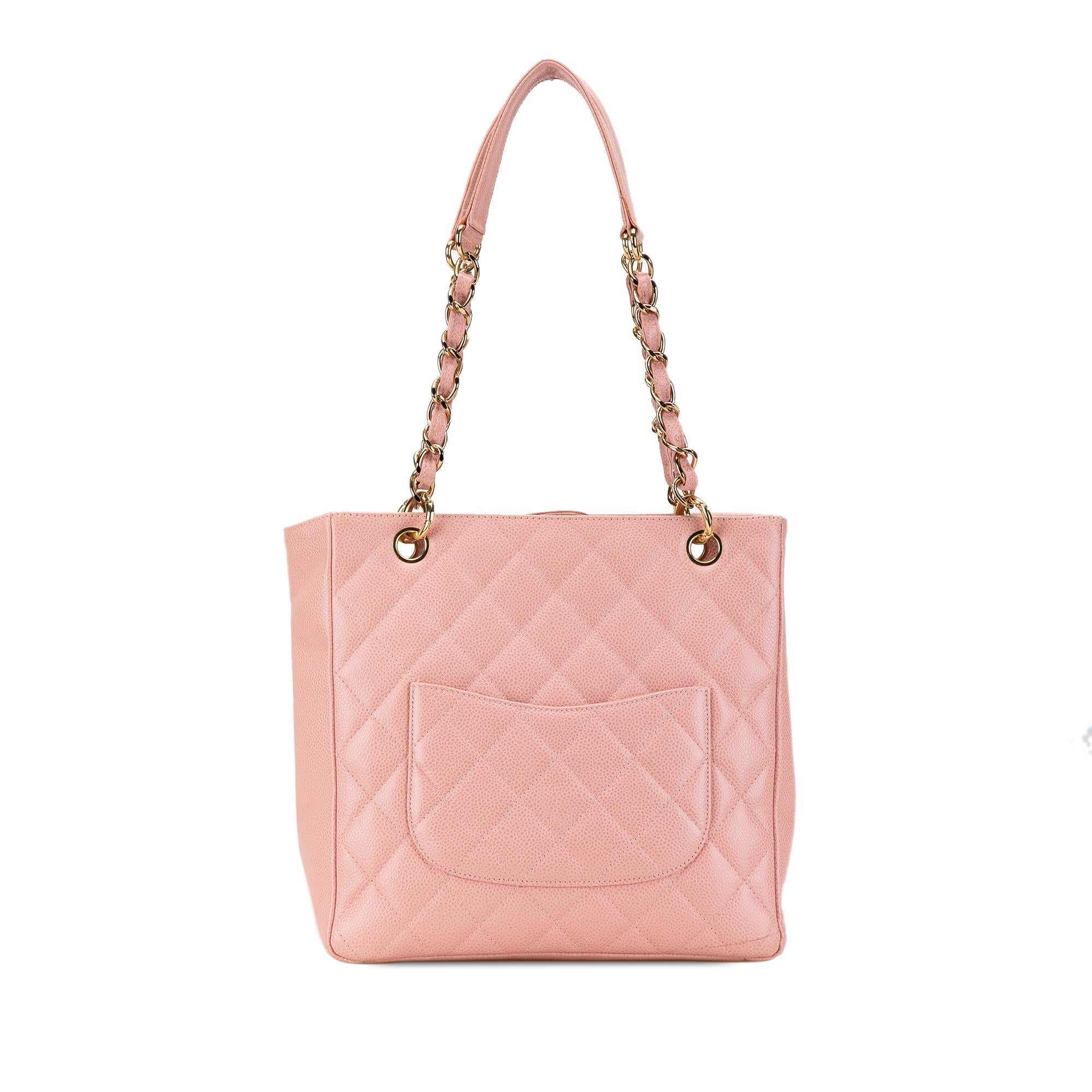 Chanel Caviar Petite Shopping Tote (SHG-Scfqjp)