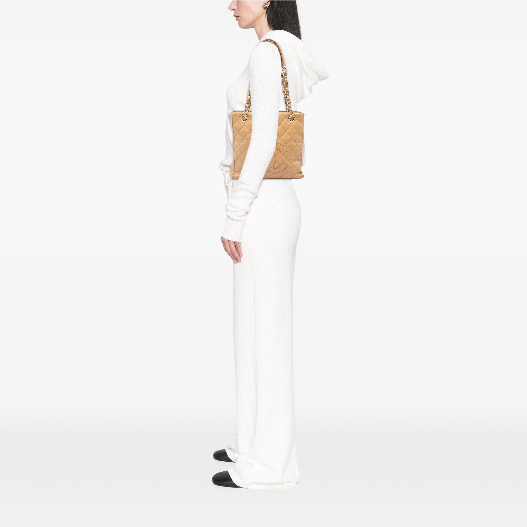 Chanel Caviar Petite Shopping Tote