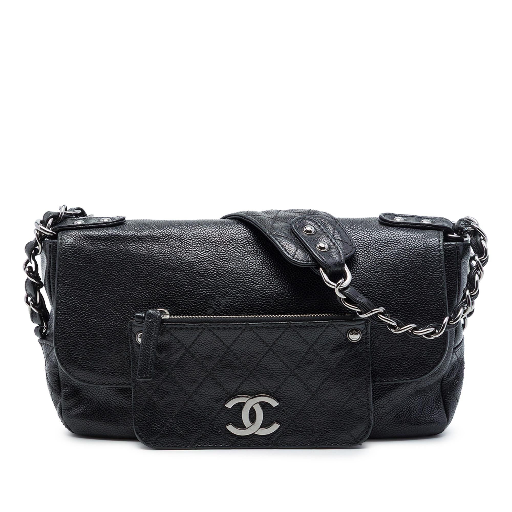 Chanel Caviar Pocket In The City Single Flap
